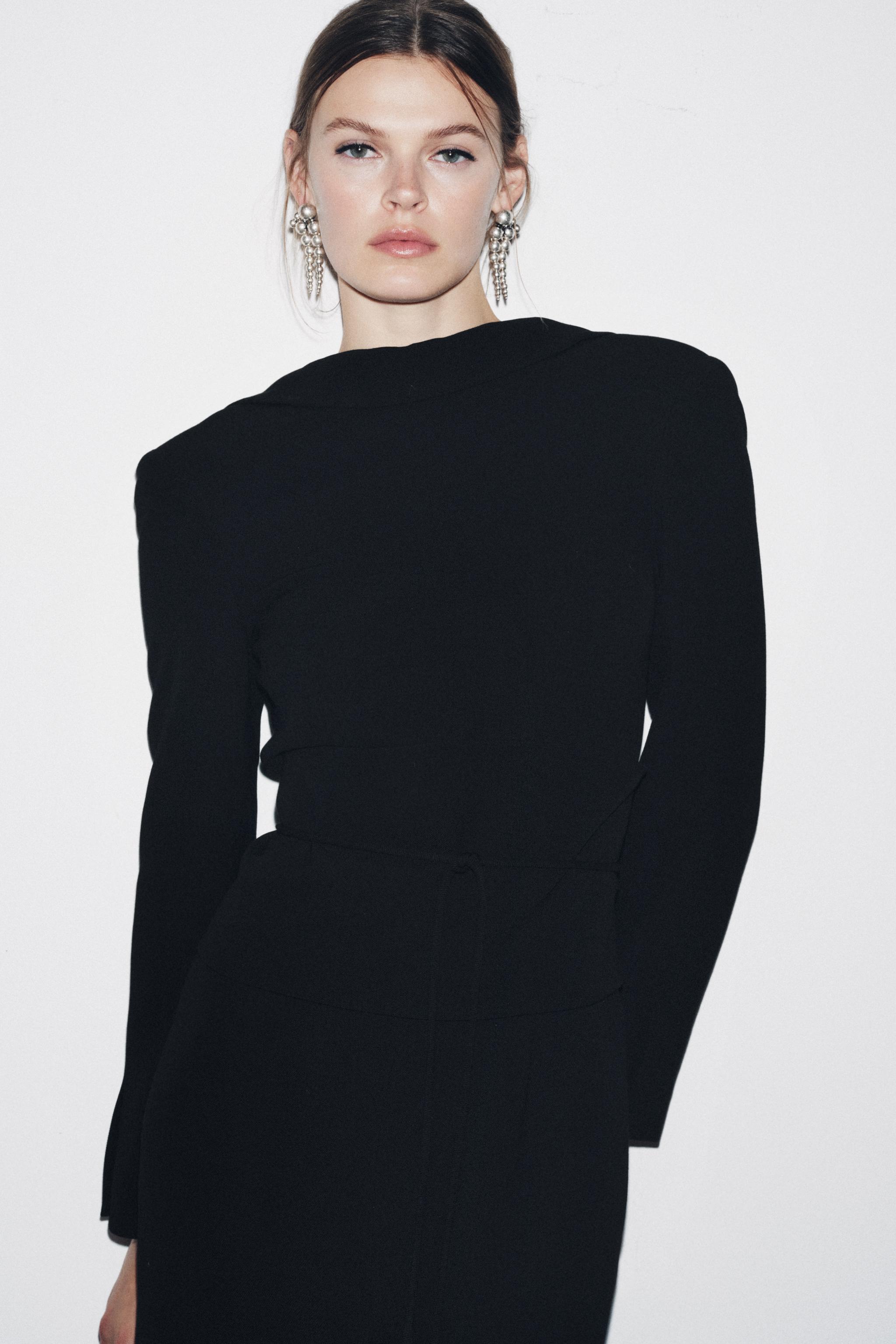 COAT DRESS WITH SASH ZW COLLECTION LIMITED EDITION